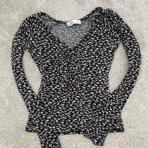 Hollister floral long sleeve shirt